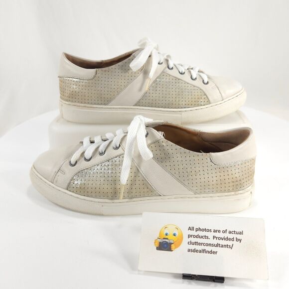 H.S. Trask Casual Lace Up Walking Sneaker Shoe Womens Size 6.5 1828 White - Picture 5 of 9